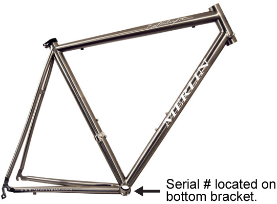 Merlin Bicycles Serial Numbers